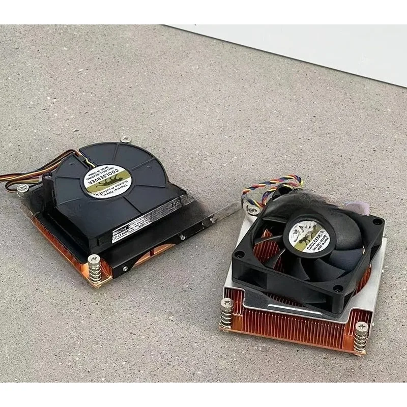 Pure copper 2U 2011 pin square server, downward pressure CPU cooler, computer fan