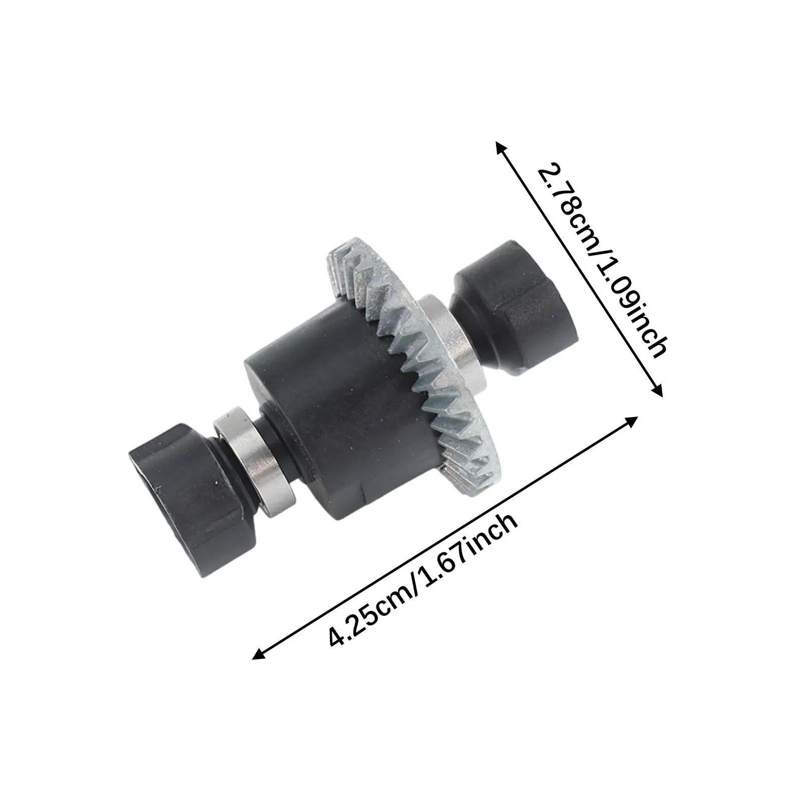 Peças sobressalentes DIY de metal diferencial de carro RC 1/14 para carro Wltoys 144016 144018