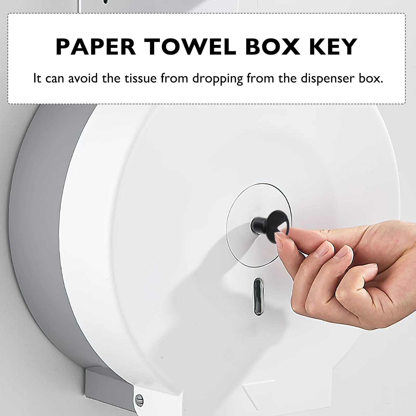 

2pcs Plastic Paper Towel Dispenser Key Cardboard Box Accessories Bathroom Hotel Restaurant Practical Universal Design