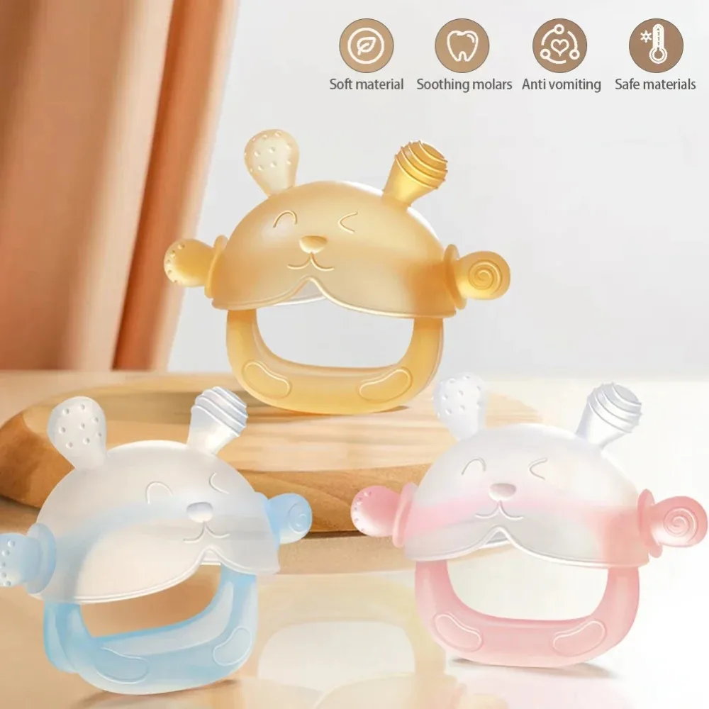 1 pçs bpa livre silicone bebê mordedor luvas anti-comer mão molar acessório do bebê anti gota pulso mão mordedor cuidados dentários gengivas