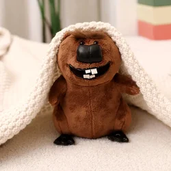 New Anime Lifelike Smile Beaver Plush Toys Soft Cartoon Brown Beaver Doll Funny Toys For Children Cute Decor For Room/Car