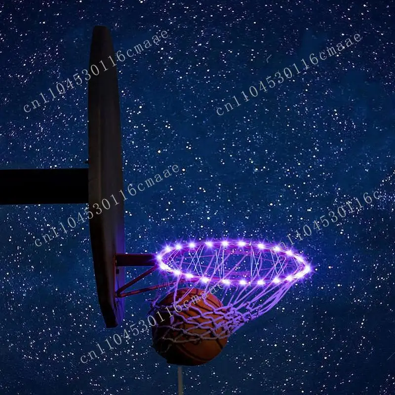 NEW Light Up Basketball Rim 16 Color Change Light Up Hoop Remote Control Ultra Bright Waterproof 4 Flashing Modes Rim Light For