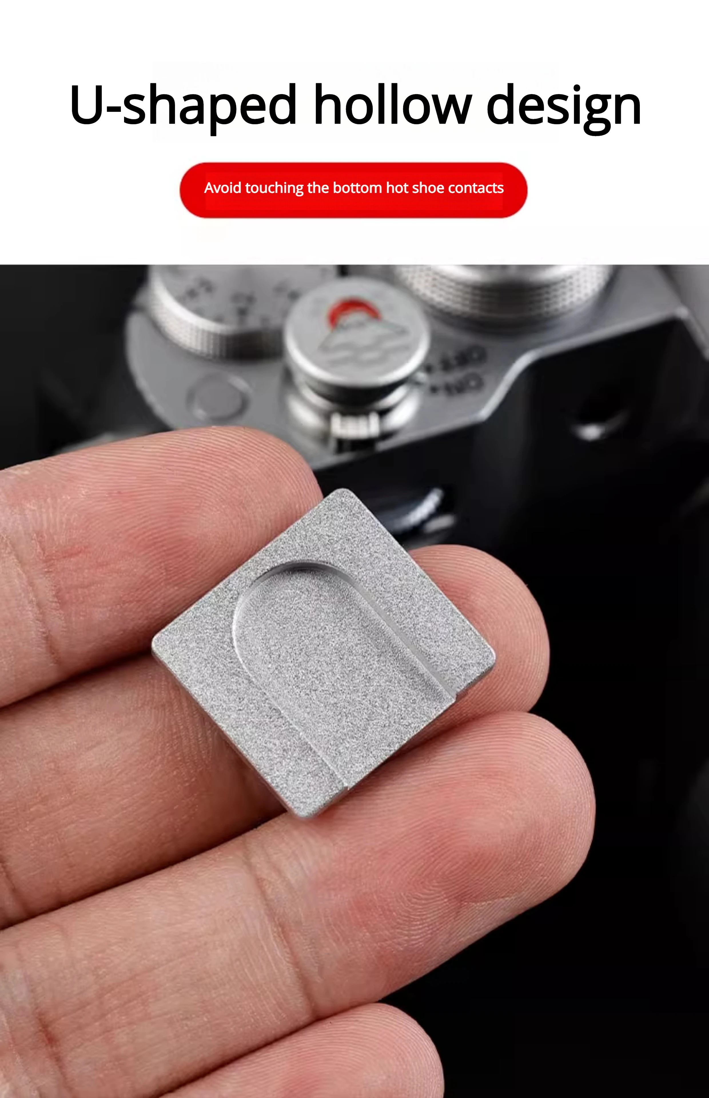 Suitable for Canon R6 R8 200D R50 Z30 Fuji XS20 XT50 XM5 XE4 XT4 XT5 Nikon XM5 X100VI XT50 Hot Shoe Cover Creative Component