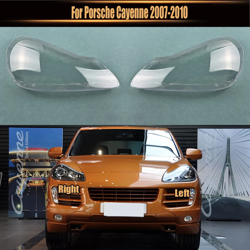 

For Porsche Cayenne 2007 2008 2009 2010 Headlamp Cover Headlight Shell Transparent Lens Plexiglass Replace Original Lampshade