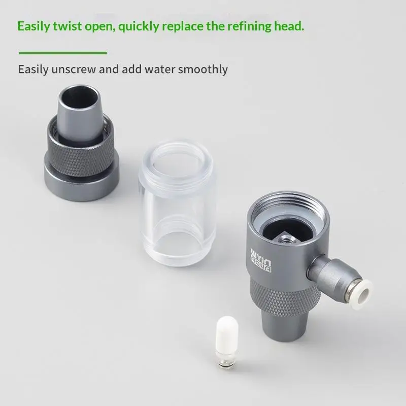 Aquarium CO2 Diffuser Observable Quick Insertion Anti Reflux CO2 External Nebulizer Fish Tank External CO2 Nebulizer Diffuser