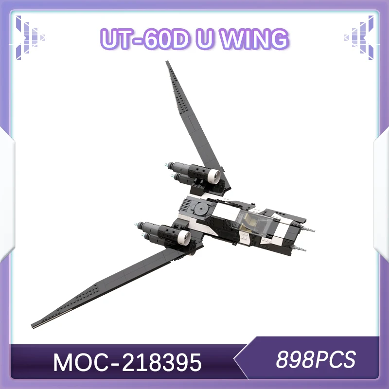 898PCS UT-60D U 윙 성간 갈등 빌딩 블록 별 벽돌 조립 Starfighter 모델 장난감 DIY 선물 MOC- 218395