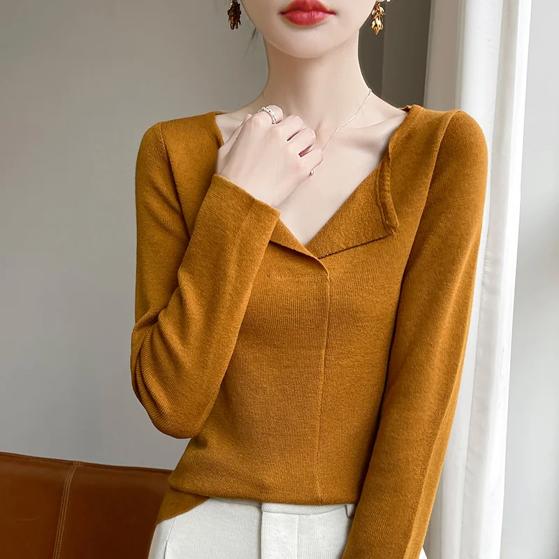 

2024 Autumn And Winter New Cashmere sweater Women Pullover Knitted Long Sleeve Soft Cashmere sweater Women