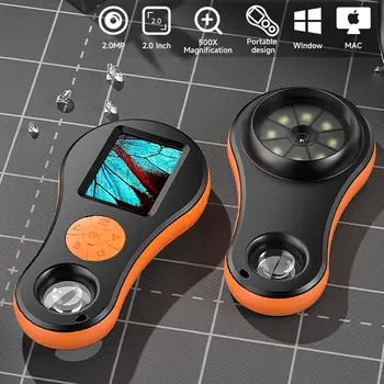 2,0'' IPS digitální lupa HD 1080P 500X přenosný mikroskop ruční zvětšovací sklo pro opravy elektroniky, kontrolu šperků 8 nejlepší prodej Handsfree od Googlu Pixel - №7