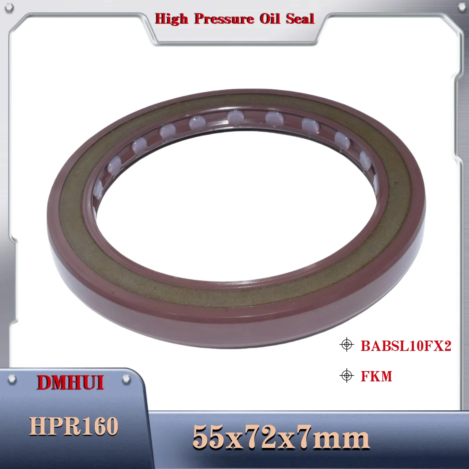 

Hydraulic Pump/Motor Rotary Shaft Sealing 55X72X7 For Linde HPR160 Hydraulic Pump BABSL10FX2 FKM Shaft Oil Seal DMHUI