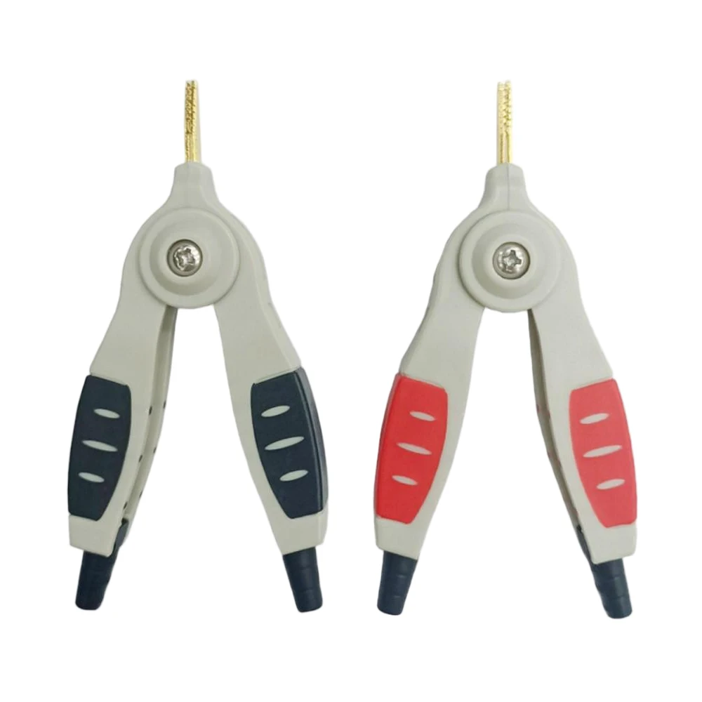1PCS Solderable Sharp Tip Alligator Test Clip Gold Plated for LCR Bridge Resistance Measurement Multimeter Voltage Test
