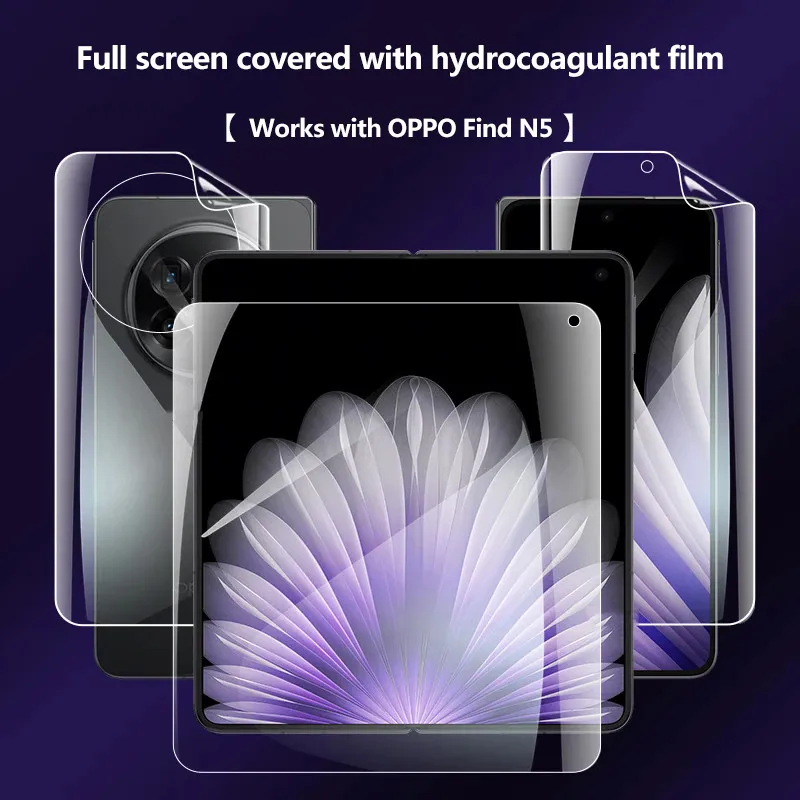 3-IN-1 Full Cover Hydrogel Film For OPPO Find N5 FindN5 5G Screen Protector Films Not Glass