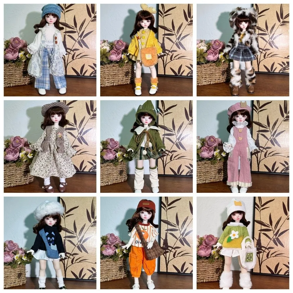 かわいいファッション 30 センチメートル人形服セーターコート秋と冬スタイル人形ドレスカジュアルかわいい人形アクセサリー女の子のおもちゃギフト