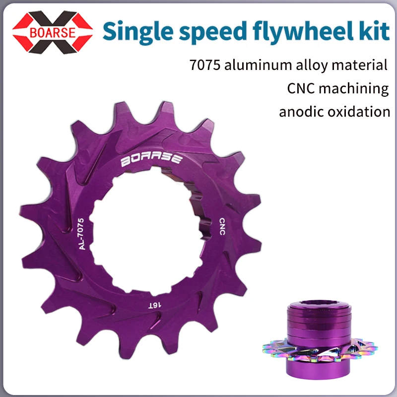 Boarse Single Speed Flywheel 9-speed 1 set 16T Flywheel To Single Speed Teeth BMX Street Climbing
