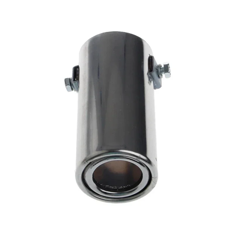 Stainless Steel Car Rear Circular Exhaust Pipe Tail Throat Muffler Auto Accessories