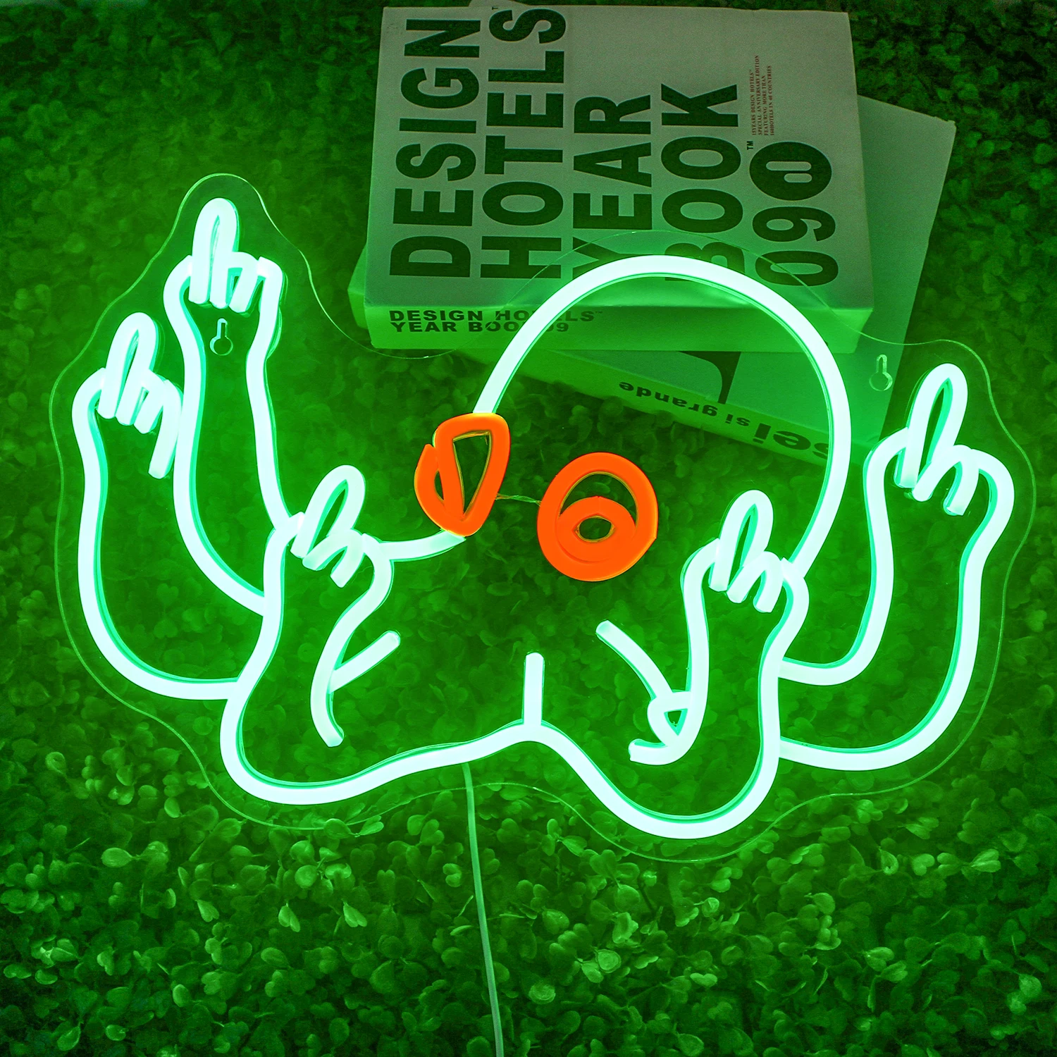 Octopus Neon Signs LED Green Dimmable Neon Sign Funny Room Wall Decoration For Home Bar Party Paradise Hanging Bright Lamp USB