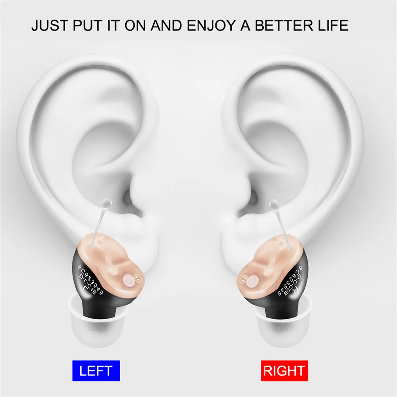 CIC Hearing aids Digital hearing aid for elderly invisible Sound Amplifier Battery A10 For Seniors audifono sordera profesional