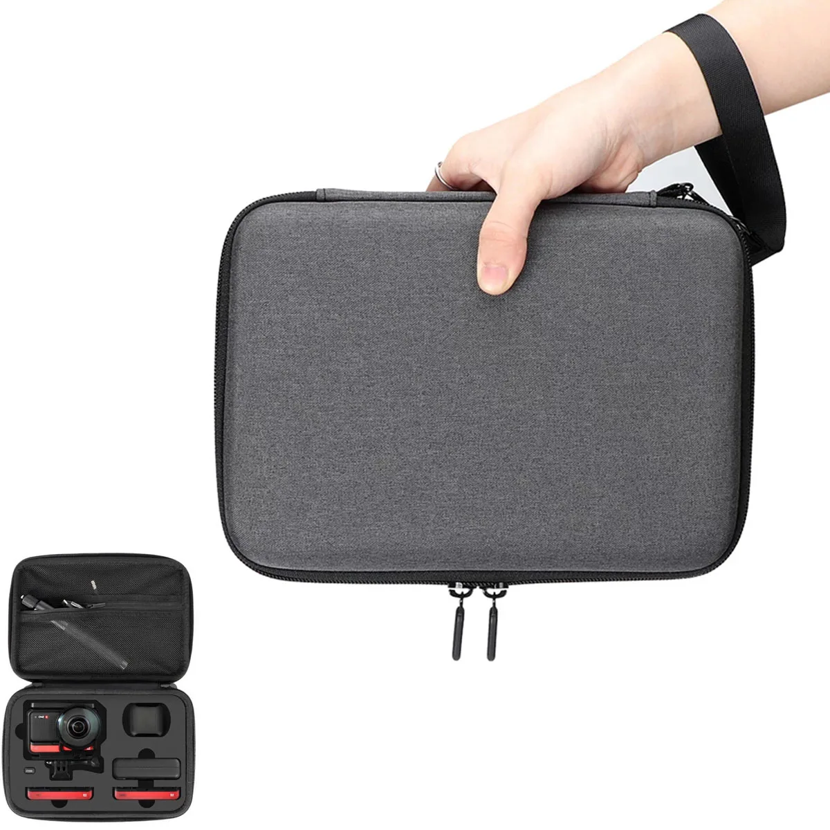 Sac De Rangement Portable Accessoire Pour Insta360 UN R RS Double Édition Étui De Transport Insta 360 UNE RS R 360 mod/ 4k Caméra grand angle