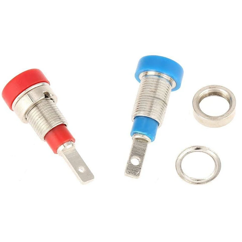 แจ็กกล้วย5ชิ้นแจ็คกล้วยสีผสมแจ็ค2.0มม. สำหรับการติดตั้งแผงทดสอบการสอบสวนบล็อกขั้วฉนวน