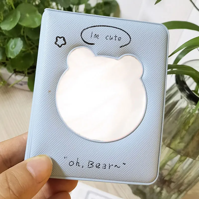 Cartoon Plug-in Photo Album Mini Photo Album Three-inch Photo Album Bear Photo Album Stylish Mini INS Cute Hollow Photo Album