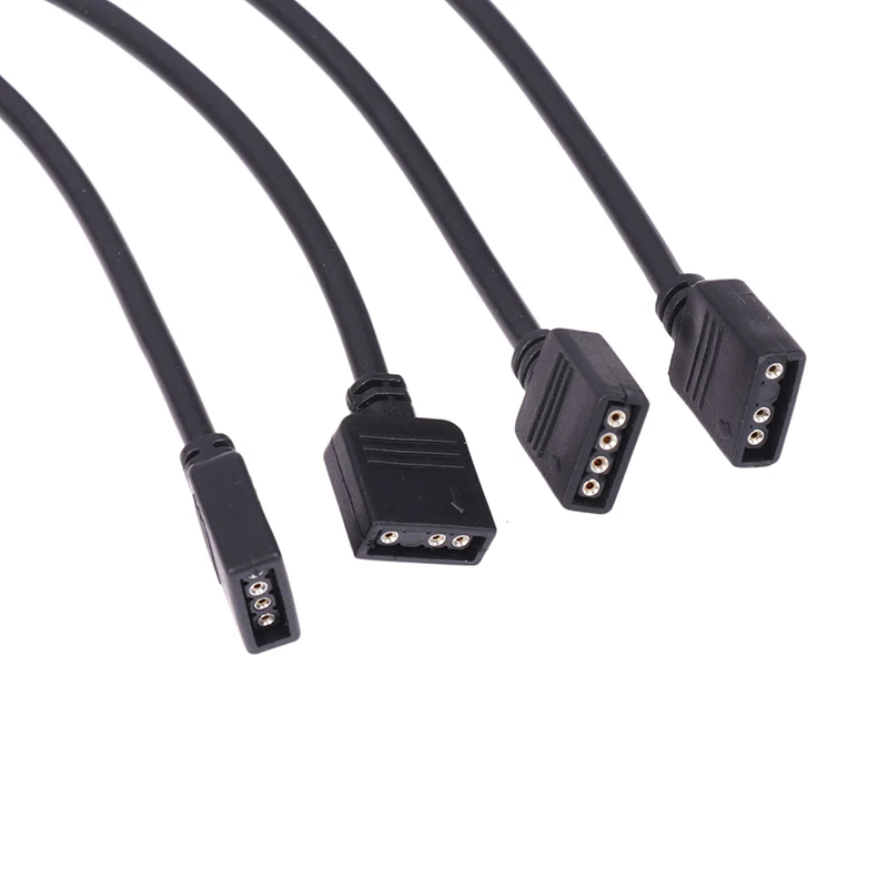 ❤️ 5V 3 Pin 12V 4pin ARGB Splitter Connector Extension Cable For PC Computer Fan Motherboard AURA RGB LED Strip Light