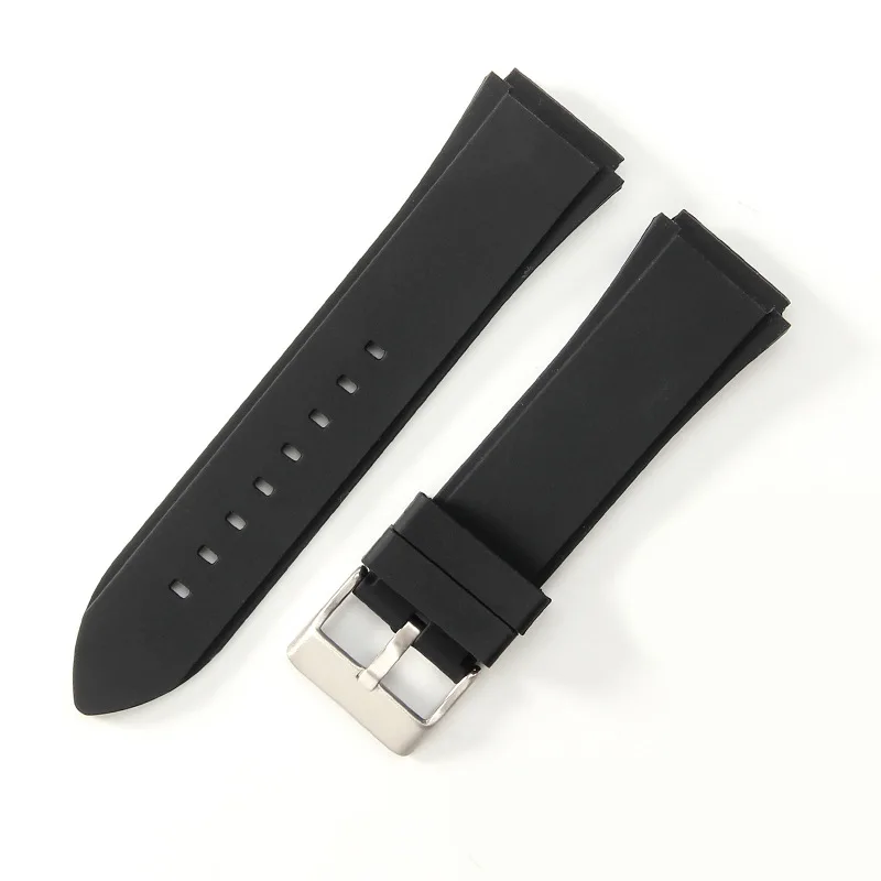 For GUESS U0247G3 W1058G2 W0040G3 Dedicated interface watchband BLUE Silicone watch strap 22mm Stainless steel buckle bracelet