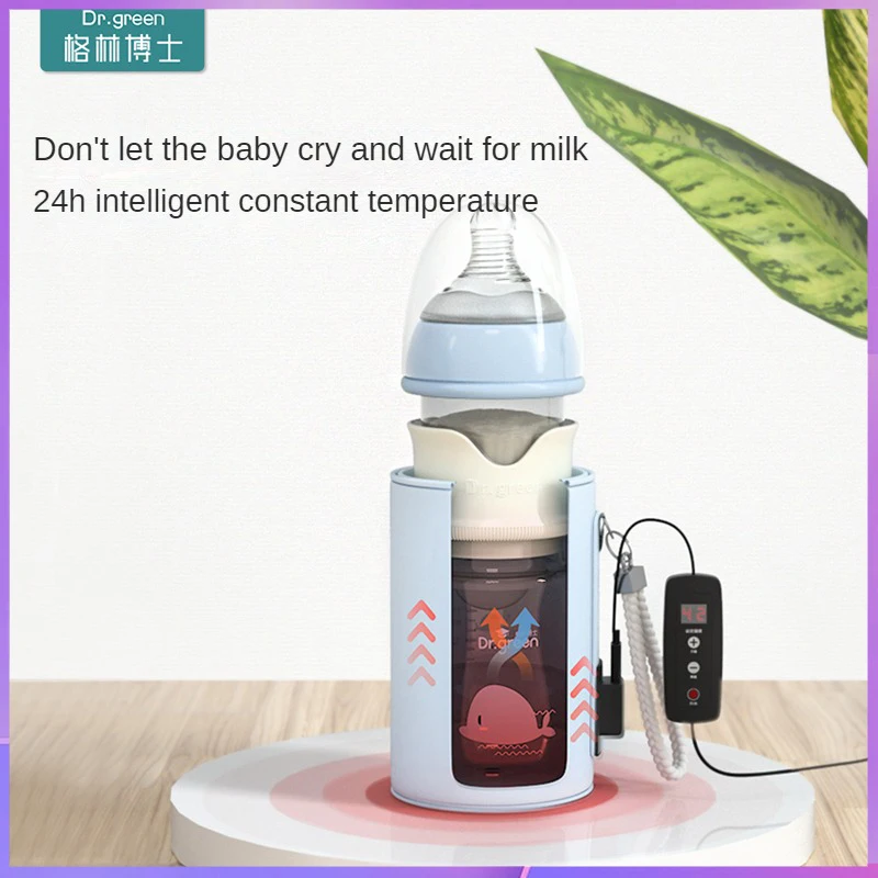 Dr.Green USB Smart Thermostat Newborn Baby Bottle Glass 150mL/240mL Sealed isolation Fast milk filling Removable/Washable