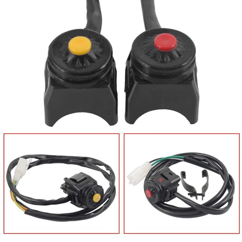 High qualityUniversal ATV Motorcycle Dual Sport Dirt Quad Start Horn Kill Off Stop Switch Button Motorbike Accessories