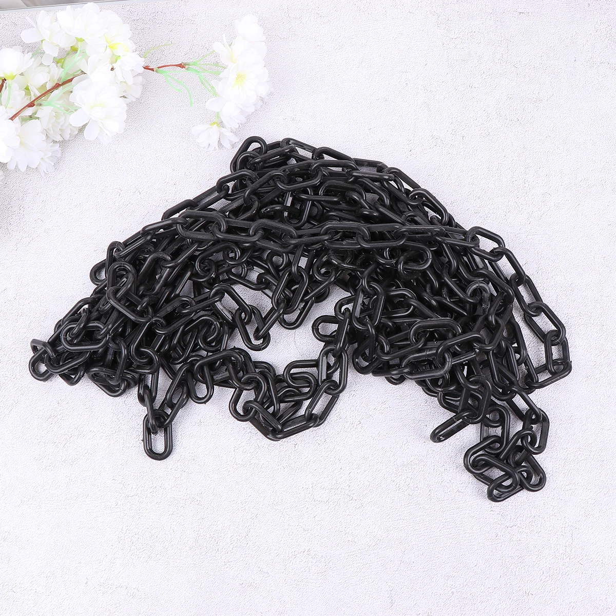 Plastic Chain Safety Cone Hanging Site Barrier Belt Strap Accessories Crowd Control Industrial Use Bright Yellow