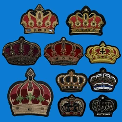 Delicate Queen Crown Patches Bead string Patch sew on T-shirts dress Decoration For Clothes DIY embroidery decorate parts