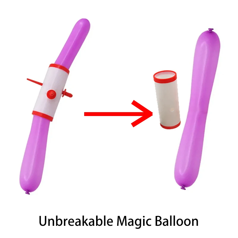 

Unbreakeable Magic Balloon Sword Thru Ballon Penetration Magic Tricks Stage Show Funny Props Illusions accessories
