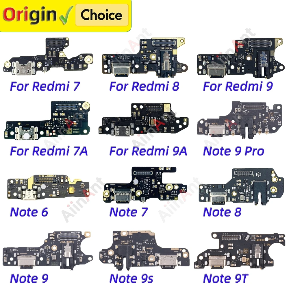 

Нижняя док-станция, USB-разъем для зарядного устройства, порт для зарядки, гибкий кабель для Xiaomi Redmi Note 6 7 8 9 7A 9A 9T 8T 9S Pro Plus