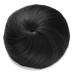 Topreety Hittebestendige Synthetische Hair Extension 30gr Krullend Chignon Trekkoord Rubber Band Opgestoken Donut Q3