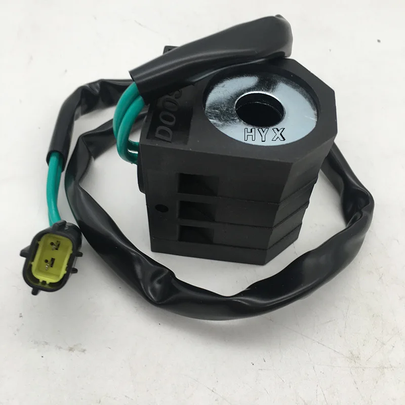 Doushan Excavator Accessories DH150-7/220-7 Pilot Electromagnetic Valve Coil Daewoo 225-7 Travel Fast Slow Gear