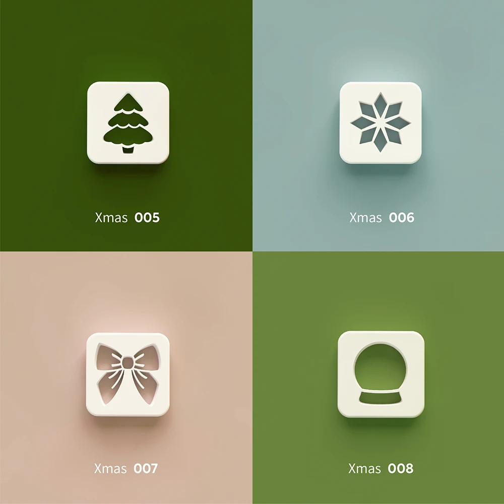 Kerstthema Polymeer Klei Cutter Boom/Ster/Boog/Kristallen Bol Vorm Snijden Sterven Oorbel Sieraden Hanger Maken Mallen Gereedschap