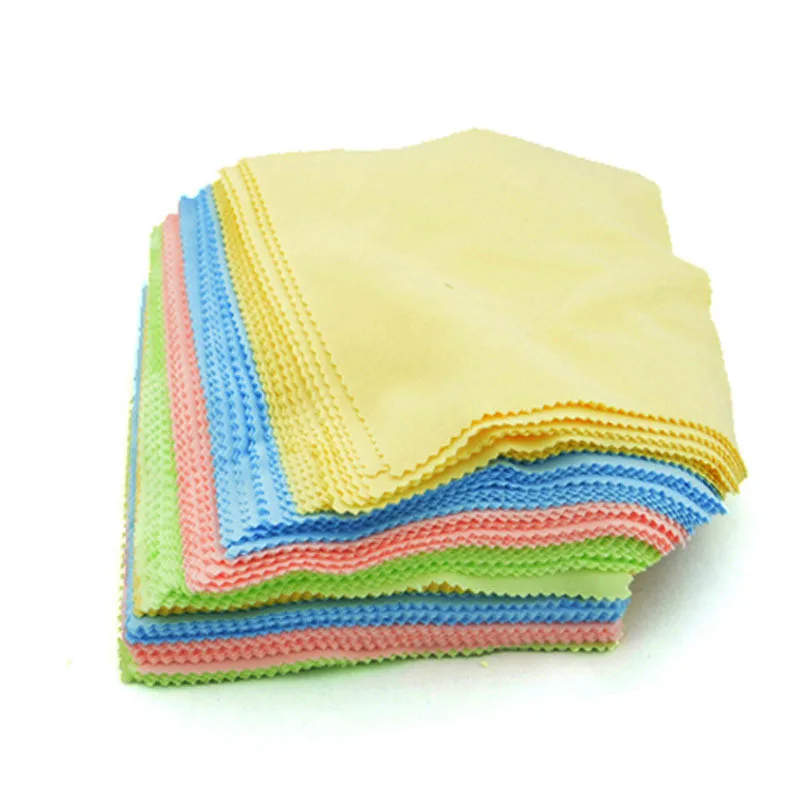 5/10/20Pcs Soft Chamois Glasses Cleaner Eyeglasses Microfiber Clean Cloth for Mobile Phone Screen Lens Cleaning Wipes Tools