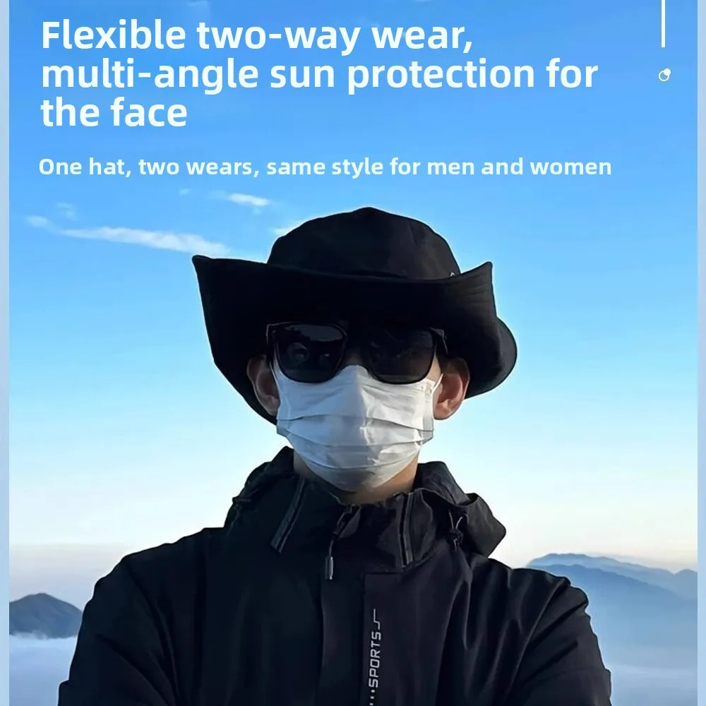

Mountaineering Hat Western Cowboy Hat Fisherman Hat Women's Nylon Outdoor Camping 2025 Spring and Summer New Waterproof Hat