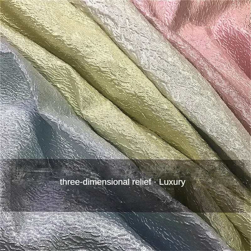 Metal Wire Fashion Jacquard Fabric for Clothing Suit Jacket Designer Handmade Diy Sewing Material Cloth Wholesale