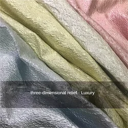 Metal Wire Fashion Jacquard Fabric for Clothing Suit Jacket Designer Handmade Diy Sewing Material Cloth Wholesale