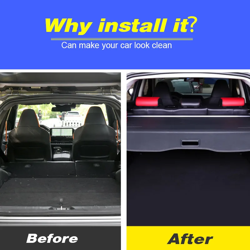 

Vtear салон автомобиля задний багажник занавеска крышка украшение перегородка для хранения укрытие инструменты аксессуары Запчасти для Changan CS55 PLUS