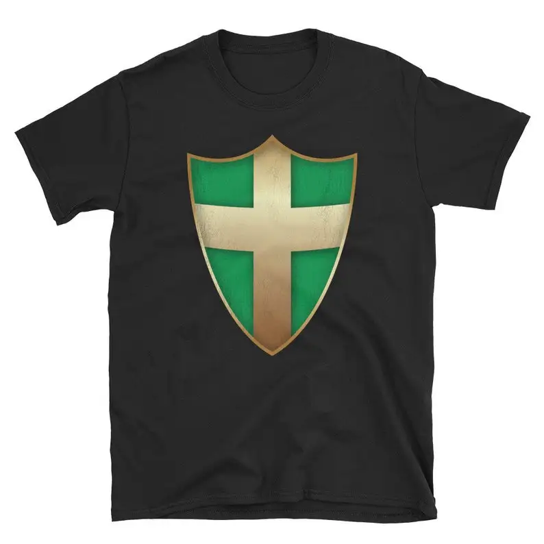 Teutonic Order Medieval Knights Shield (Vert Green/Gold) T-Shirt