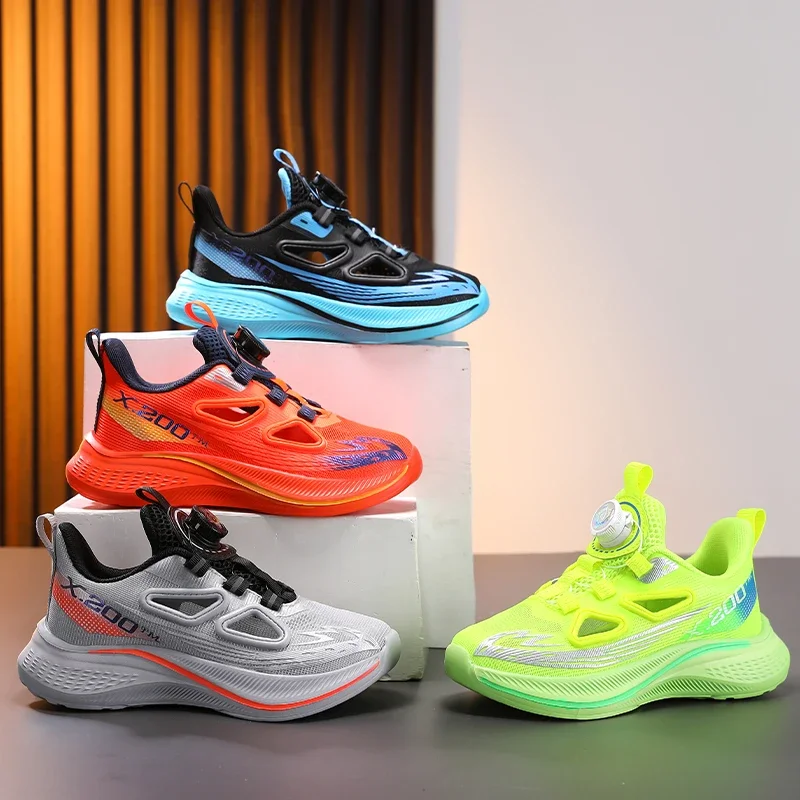 

Unisex Kids Summer Running Shoes Full Mesh Breathable Design Flexible Sole Anti Slip Wear Resistant Outdoor Sports Footwear