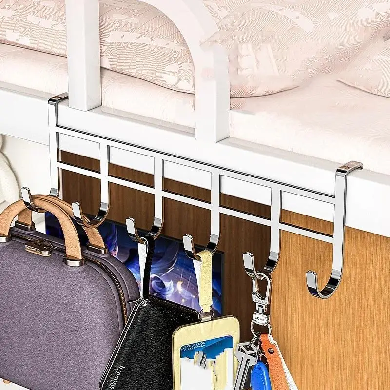 Over The Door Hooks Door Organizer Rack No Drill: Hanging Storage Kitchen Bathroom Bedroom Home