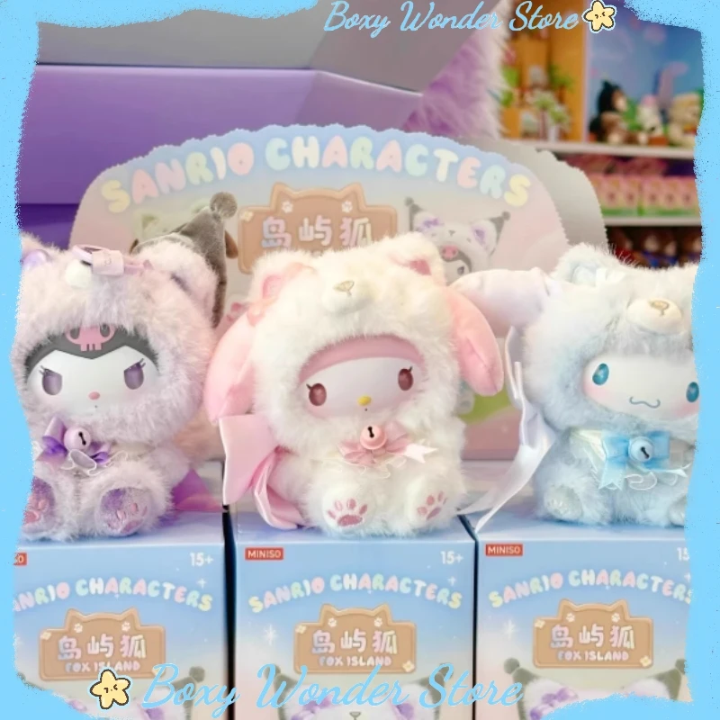 

Authentic Sanrio Characters Fox Island Series Vinyl Blind Box Collectible Toy Trendy Surprise Packaging Cute Doll Room Ornament