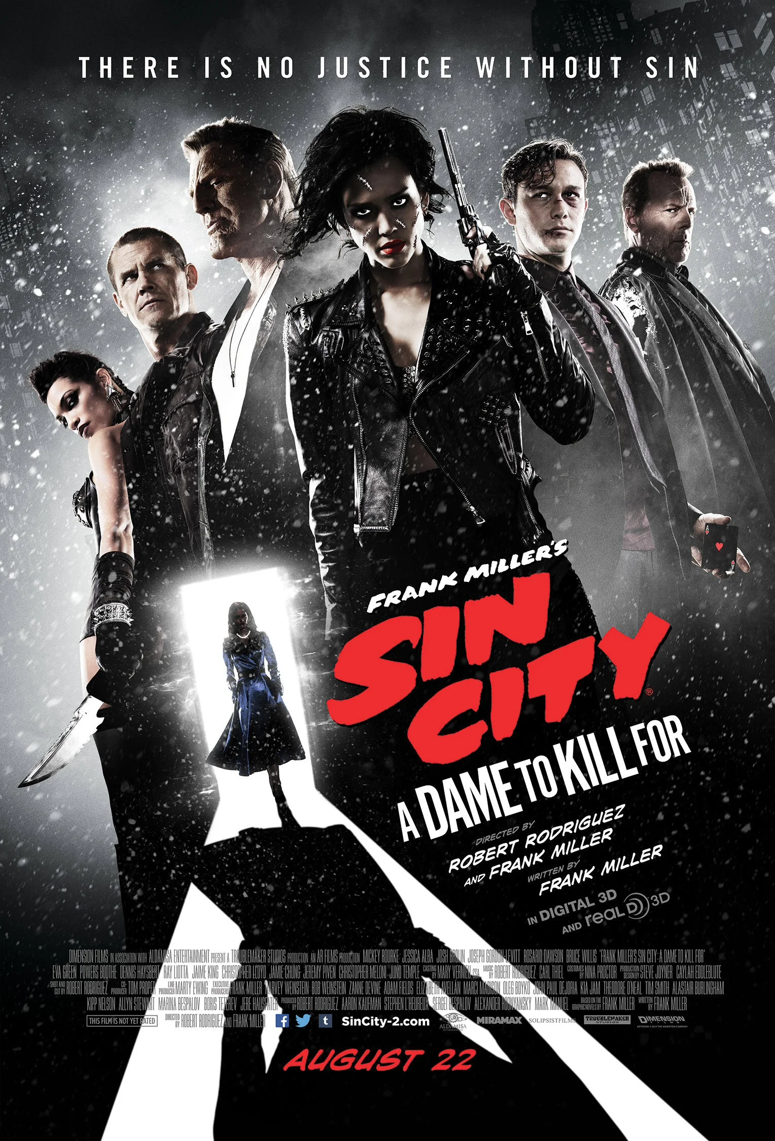 Film Sin City: A Dame to Kill For poster Prints Muursticker Home Decor Bar Cafe Art Painting