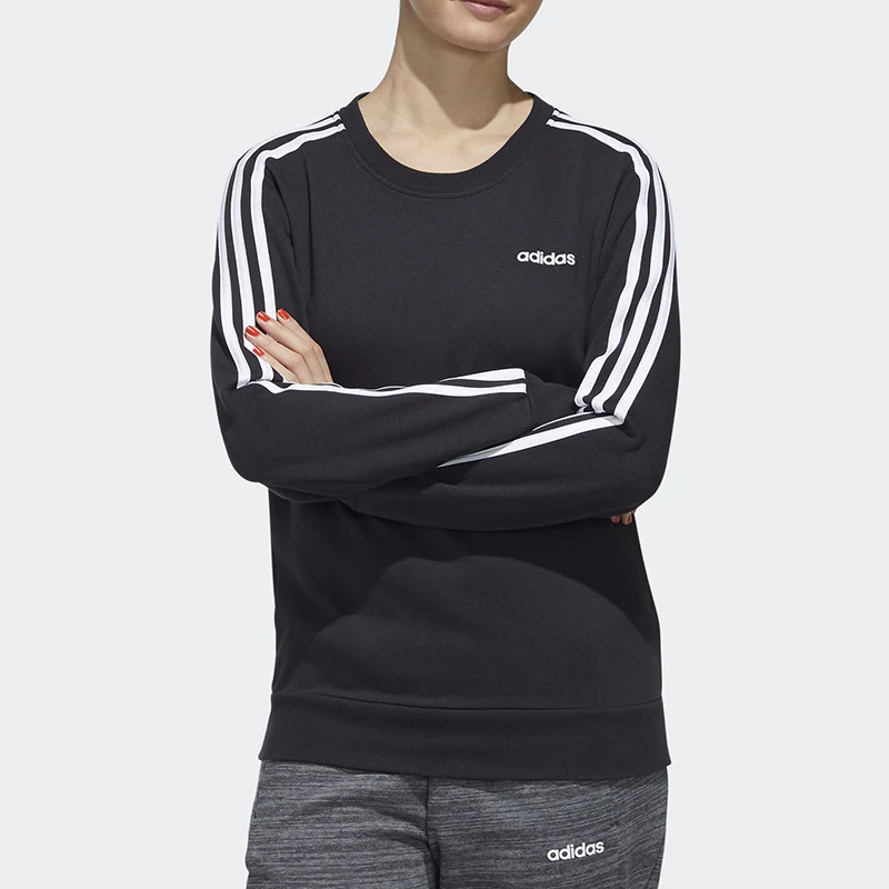 

Adidas Official Genuine Three-Stripes Casual Sport Women's Knit Round Neck Sweatshirt FL9205
