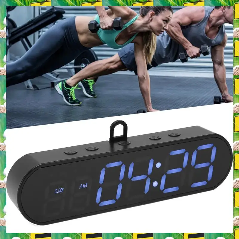 3C Electron Portable Gym Timer Switch Multifunctional 1000Mah USB Fitness Sports Interval Workout Timer Alarm Clock Durable,Port