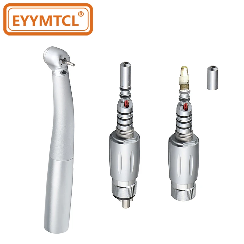 EYY Dental High Speed Handpiece Fiber Optic LED Turbine Handpiece 8000 /M9000L For Quick Coupling Dentistry Tools