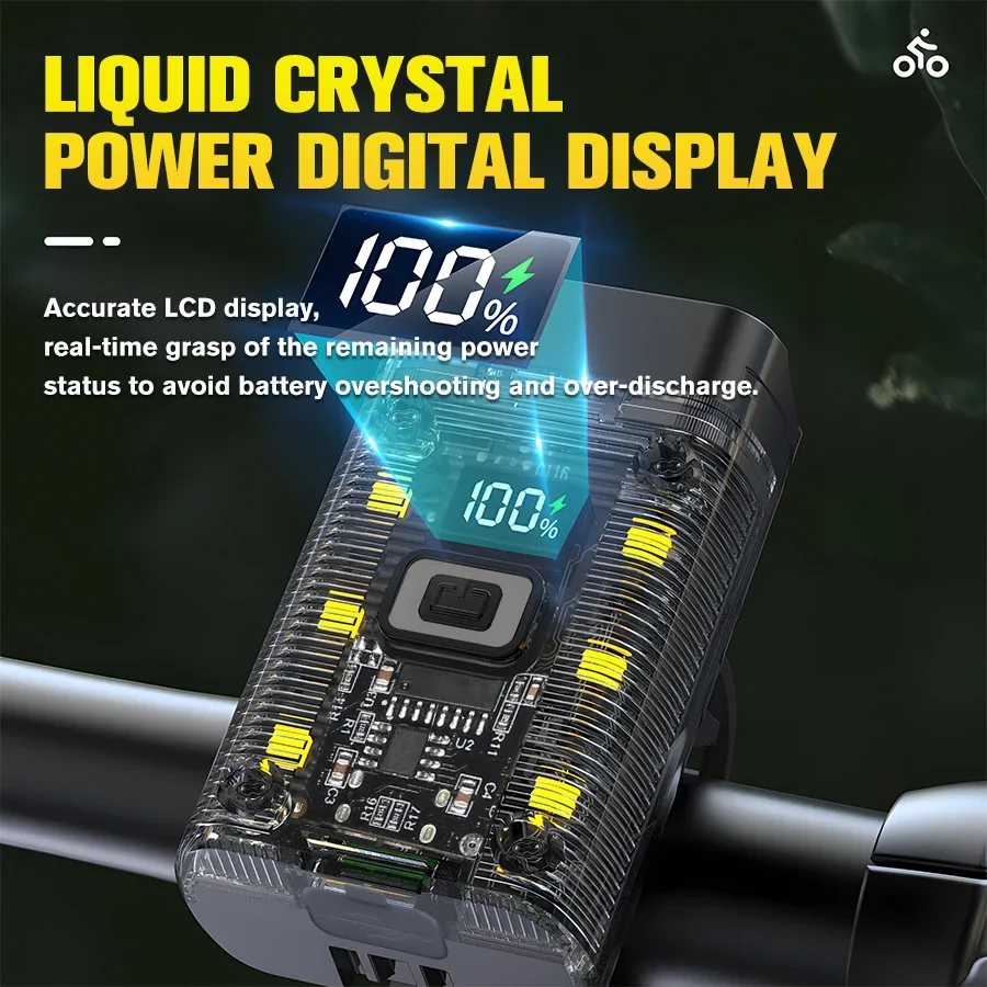 ไฟฉายคาดศีรษะจักรยาน LED T6 กำลังสูง พร้อมไฟแฟลชเพื่อความปลอดภัยกลางแจ้ง ไฟหน้าจักรยานแบบชาร์จได้สำหรับจักรยานเสือภูเขา