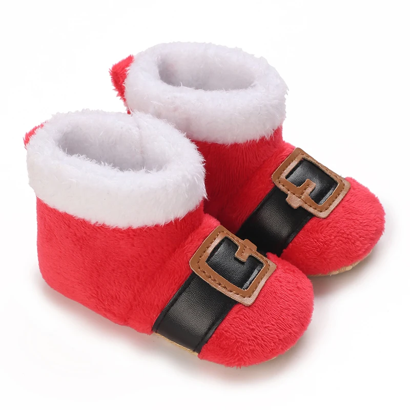 Weihnachtliche warme Winterschuhe für Männer und Frauen 0-18M Neugeborene Weihnachts-Cosplay Niedliche Cartoon-Kinder-Anime-Schuhe – Detail 2