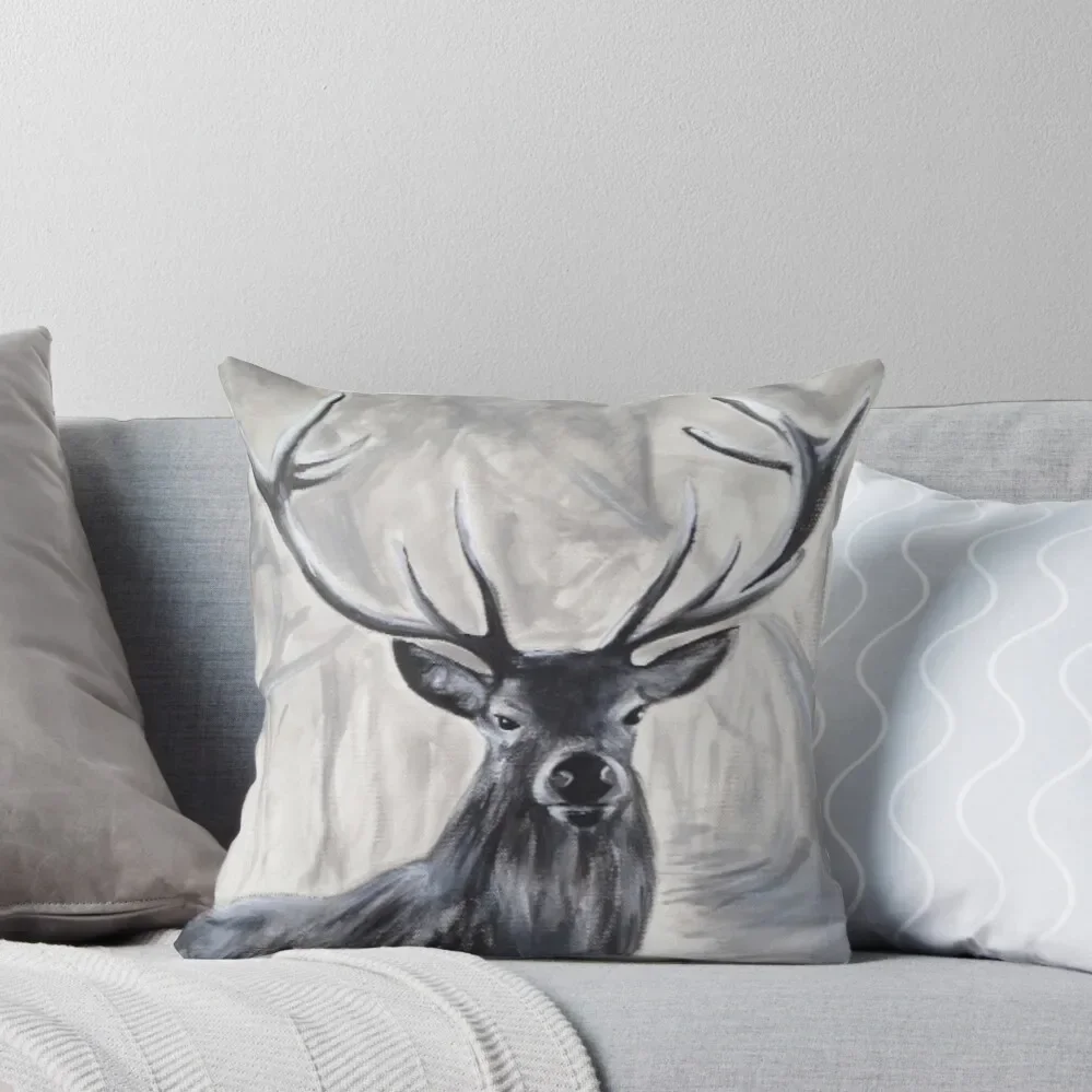 

STAG Fine Art by LaneyArt Throw Pillow pillows decor home Sofa Pillow Cover Pillowcases Bed Cushions sleeping pillows pillow